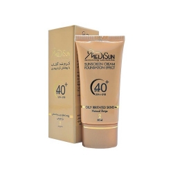 کرم ضد آفتاب SPF 40 مناسب انواع پوست بژ طبیعی مدیسان